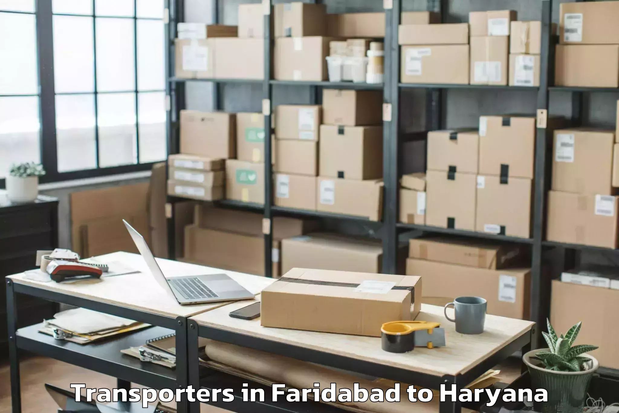 Book Faridabad to Parker Mall Transporters